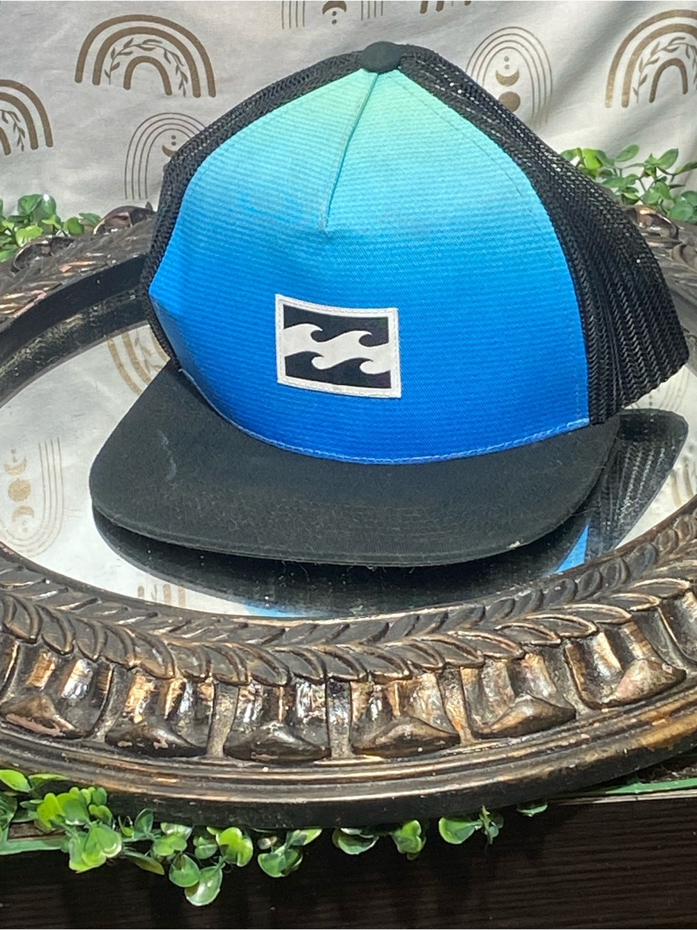 Billabong Kids Blue to Teal Ombre Trucker Hat